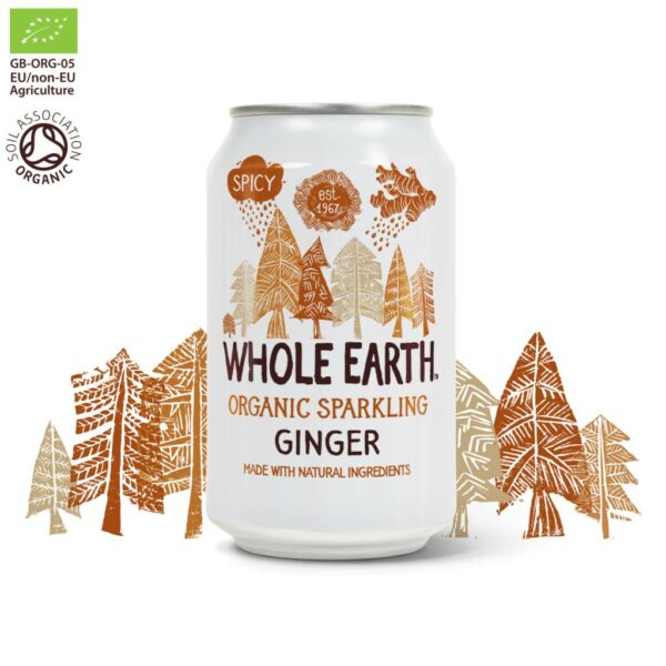Whole Earth Organic Sparkling Ginger Drink 330 ml