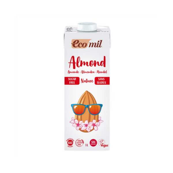 Ecomil – Almond Milk Natural Sugar-Free 1ltr