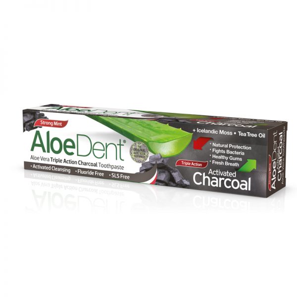 AloeDent Toothpaste Charcoal Triple Action 100 ml