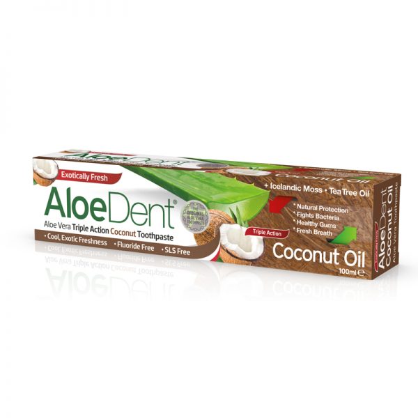 AloeDent Toothpaste Coconut Oil Triple Action 100 ml
