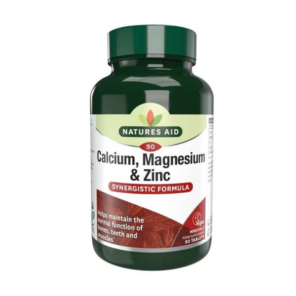 Natures Aid – Calcium, Magnesium & Zinc 90 tablets