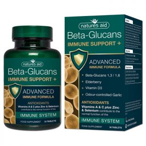 Natures Aid – Beta-Glucans Immune Support+ 30 tablets
