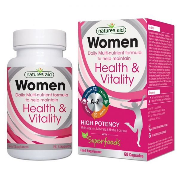 Natures Aid – Women Health & Vitality Multi-Vitamins 60 capsules