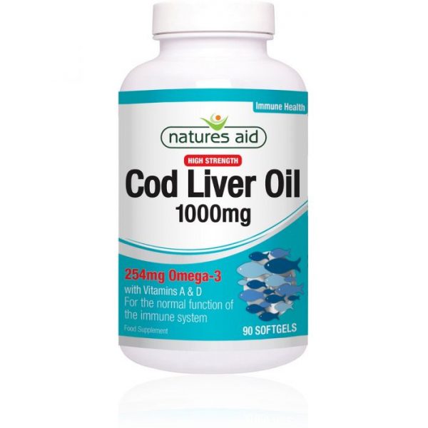 Natures Aid – Cod Liver Oil 1000mg 90 softgels