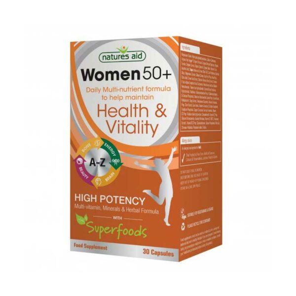 Nature’s Aid – Women's 50+ Multi-Vitamins & Minerals 30 capsules