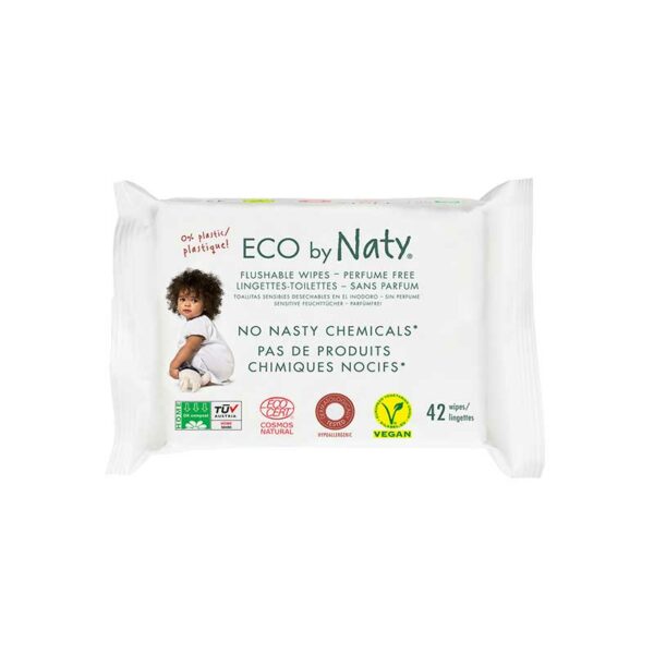 Eco by Naty – Flushable Wet Wipes 42pc