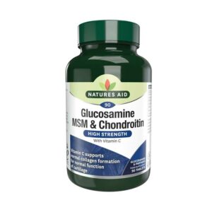 Natures Aid – Glucosamine, MSM & Chondroitin 90 tablets