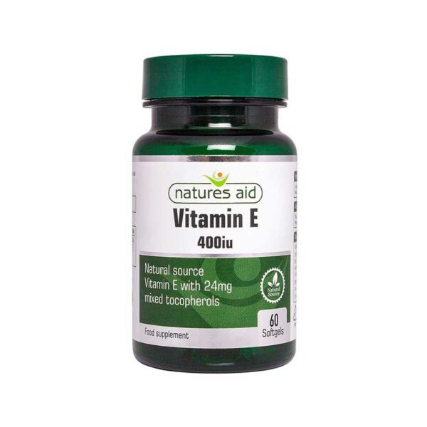Natures Aid – Vitamin E 400iu 60 softgels