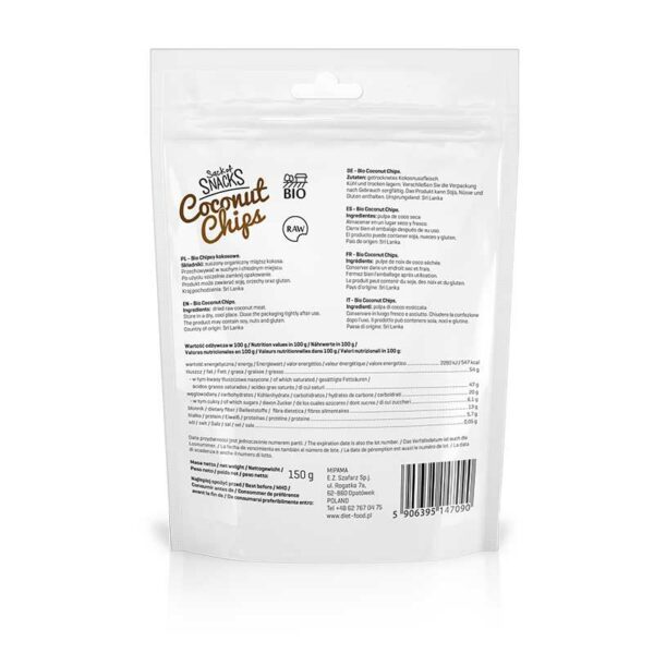 Diet Food – Coconut Chips Raw 150g