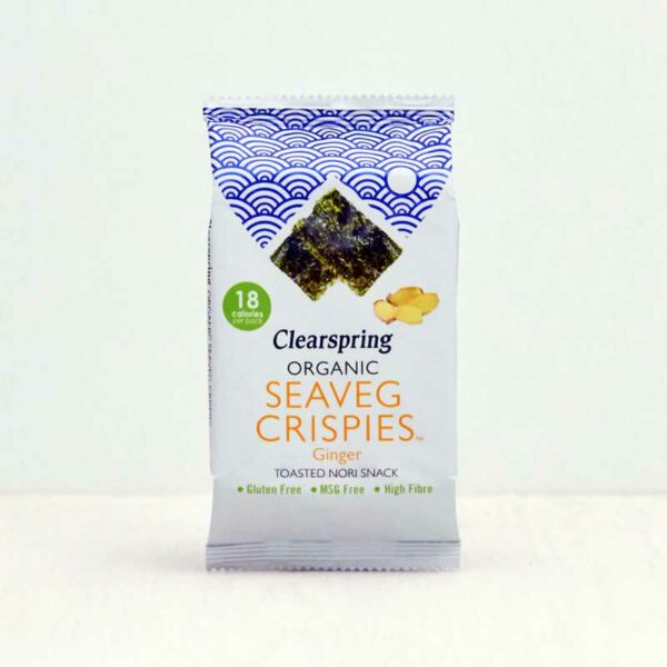 Clearspring – Seaveg Crispies Ginger 4gr
