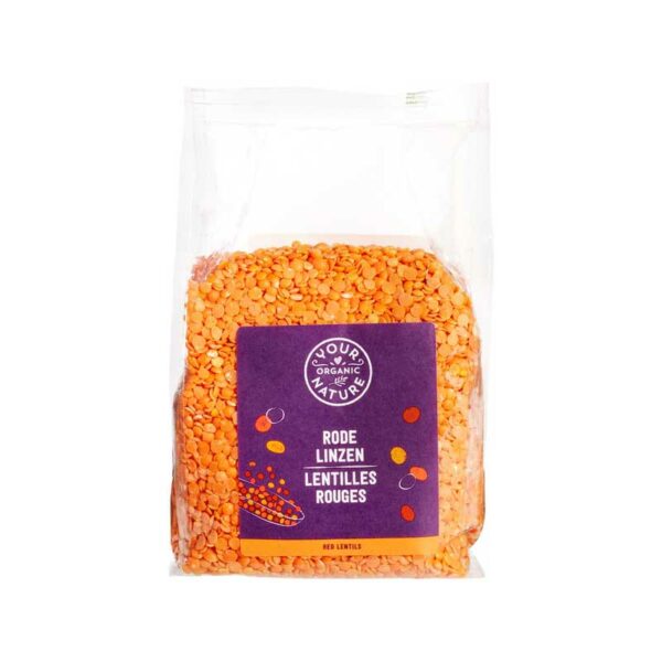 Your Organic Nature – Red lentils 400gr