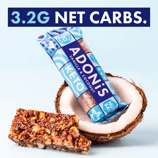 Adonis – Keto Nut Bar Vanilla & Coconut 35gr
