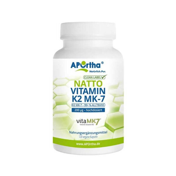 Aportha – Vitamin K2 MK-7 200μg 120 capsules