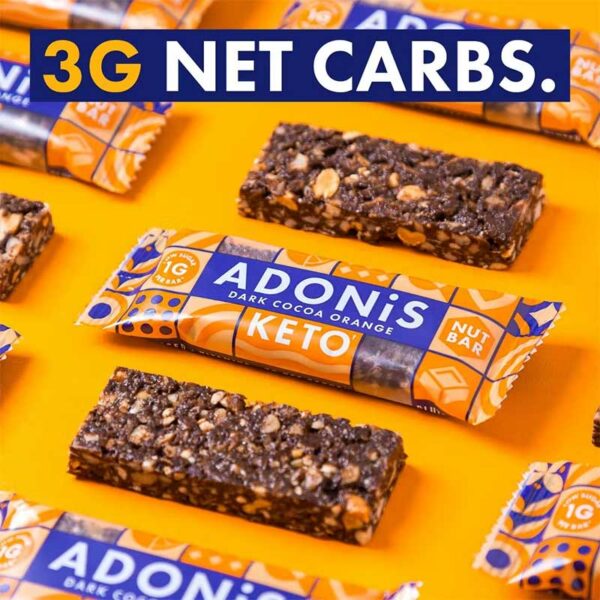Adonis – Keto Nut Bar Dark Cocoa & Orange 35gr