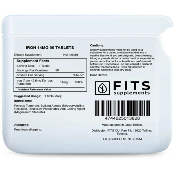 Fits – Iron 14mg 90 tablets