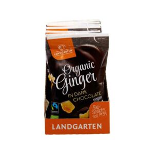 Landgarten – Ginger in dark chocolate 70gr