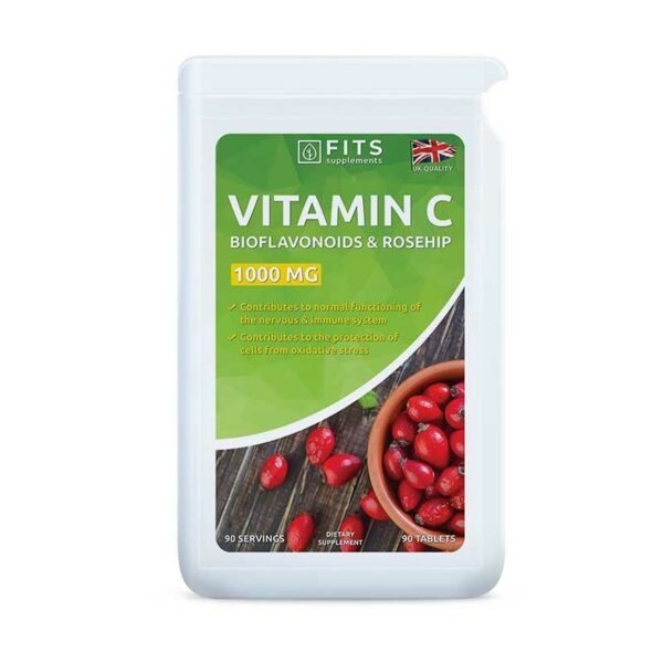 Fits – Vitamin C 1000mg with Rosehip and Bioflavonoids 90 tablets