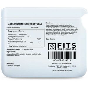 Fits – Astaxanthin 4mg 30 softgels