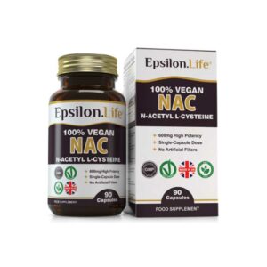 Epsilon.Life – N Acetyl Cysteine NAC 600MG Vegan 90 capsules