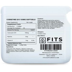 Fits – Coenzyme Q10 100mg 30 capsules