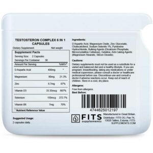 Fits – Testosterone Complex 6 in 1 60 capsules