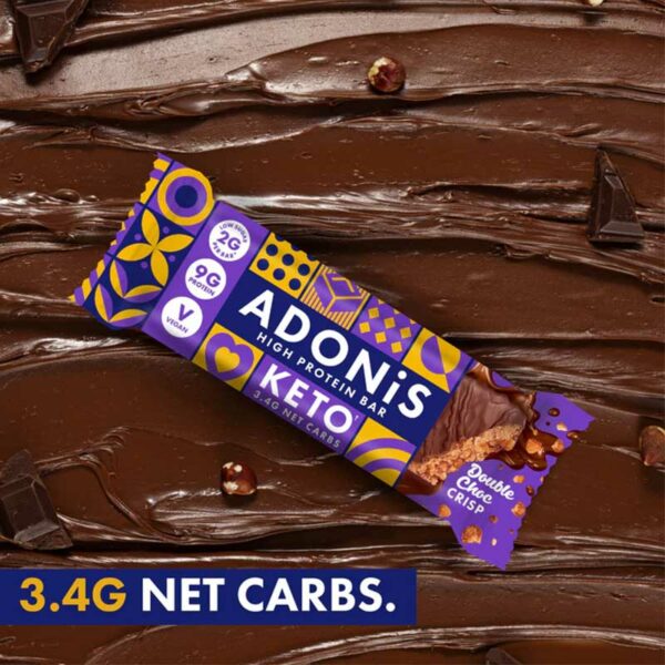Adonis – Double Choco Crisp High Protein Keto Bar 45gr