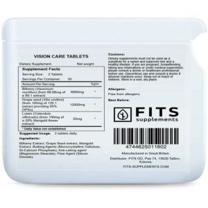 Fits – Vision Care 60 tablets