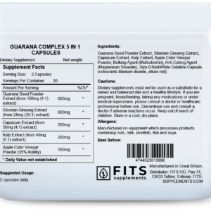 Fits – Guarana Complex 5 in 1 – 60 capsules